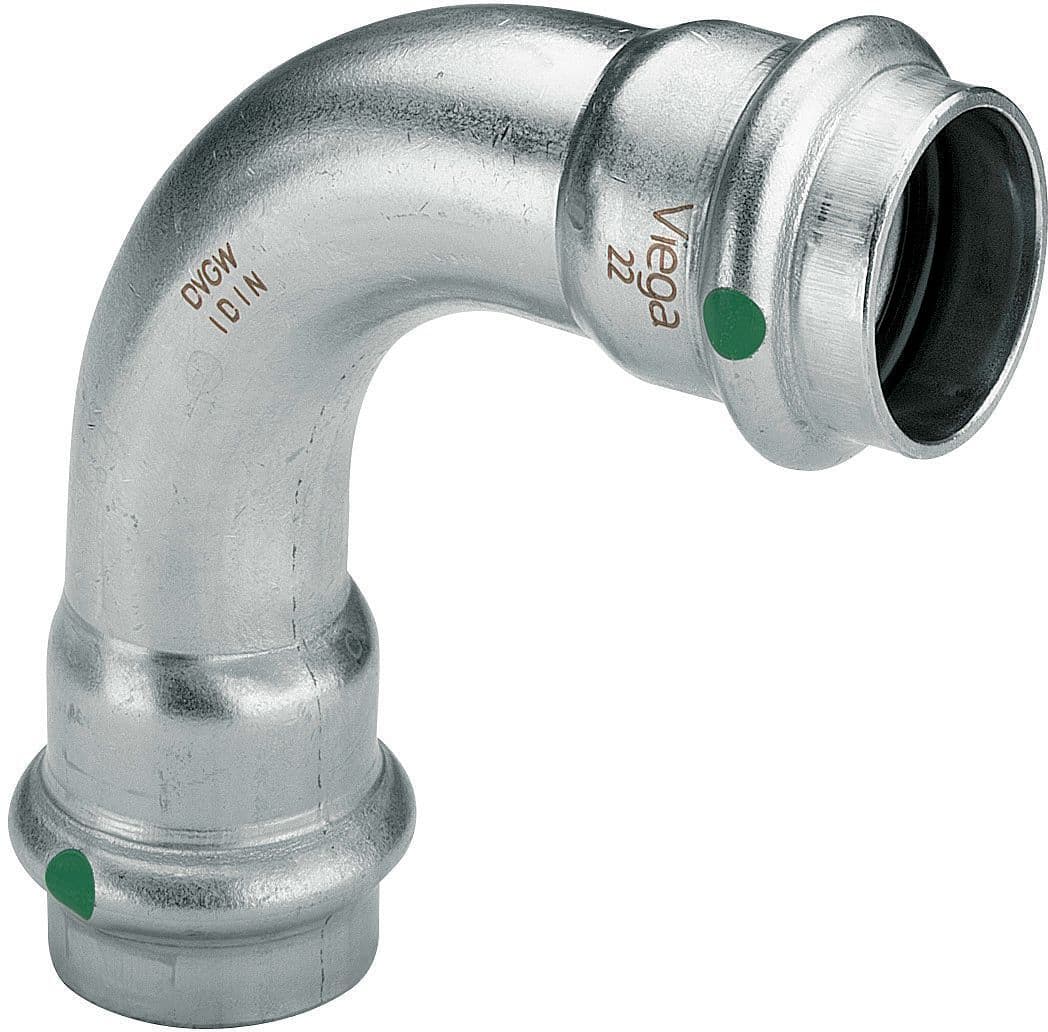 COUDE 90°FF 35MM SANPRESS INOX VIEGA vue 1