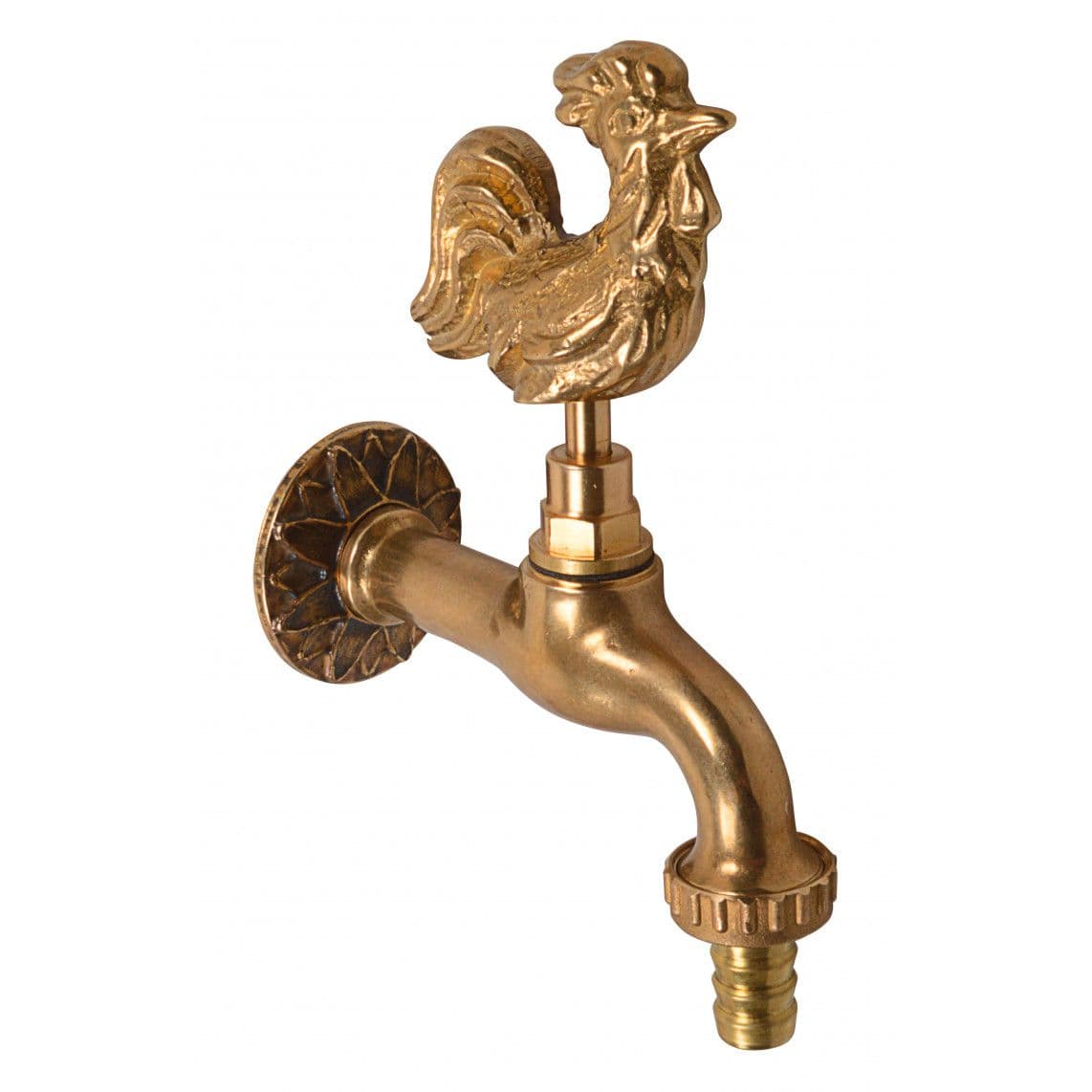 98618473 LT robinet de service Poignée de coq, vierge poli, 1/2" M x 3/4" M x 1/2"T vue 1