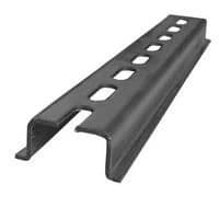 Rail Norm 50022 symétrique Galvanisé perforé 6mm vue 1