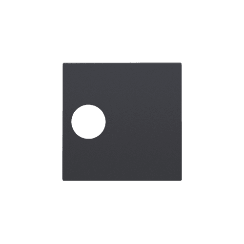 Set de finition pour connexion coaxiale simple pour TV, couleur anthracite coated vue 1
