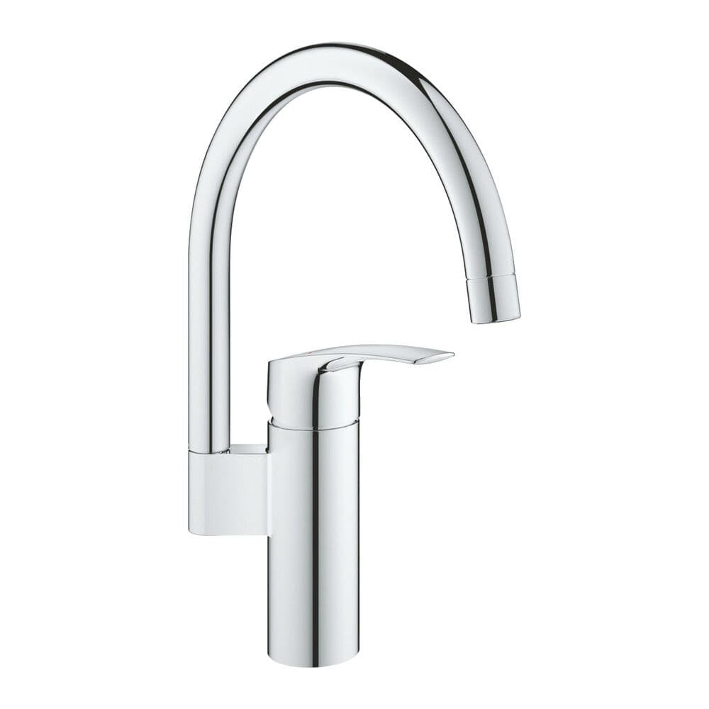 Grohe Eurosmart mitigeur évier monotrou bec haut SilkMove StarLight chromé vue 1