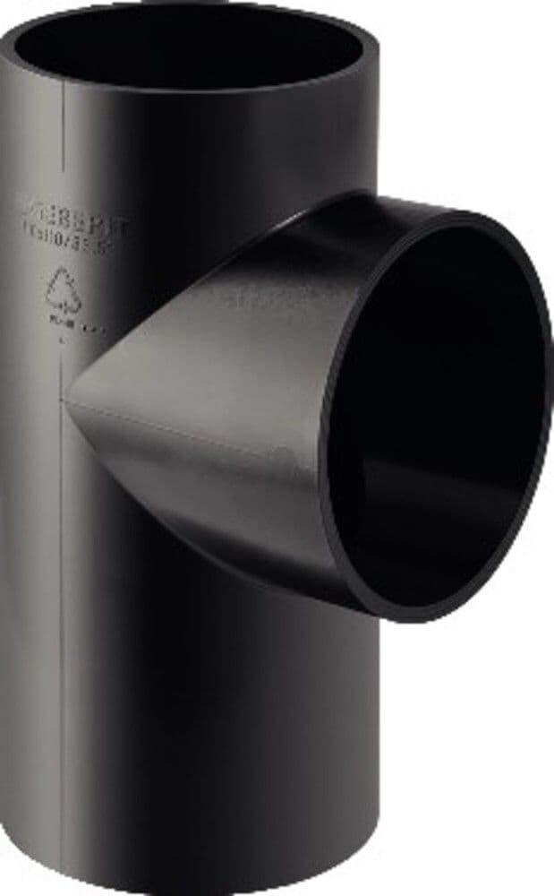 Geberit décharge en PE Té simple 88,5° 110x40 vue 1