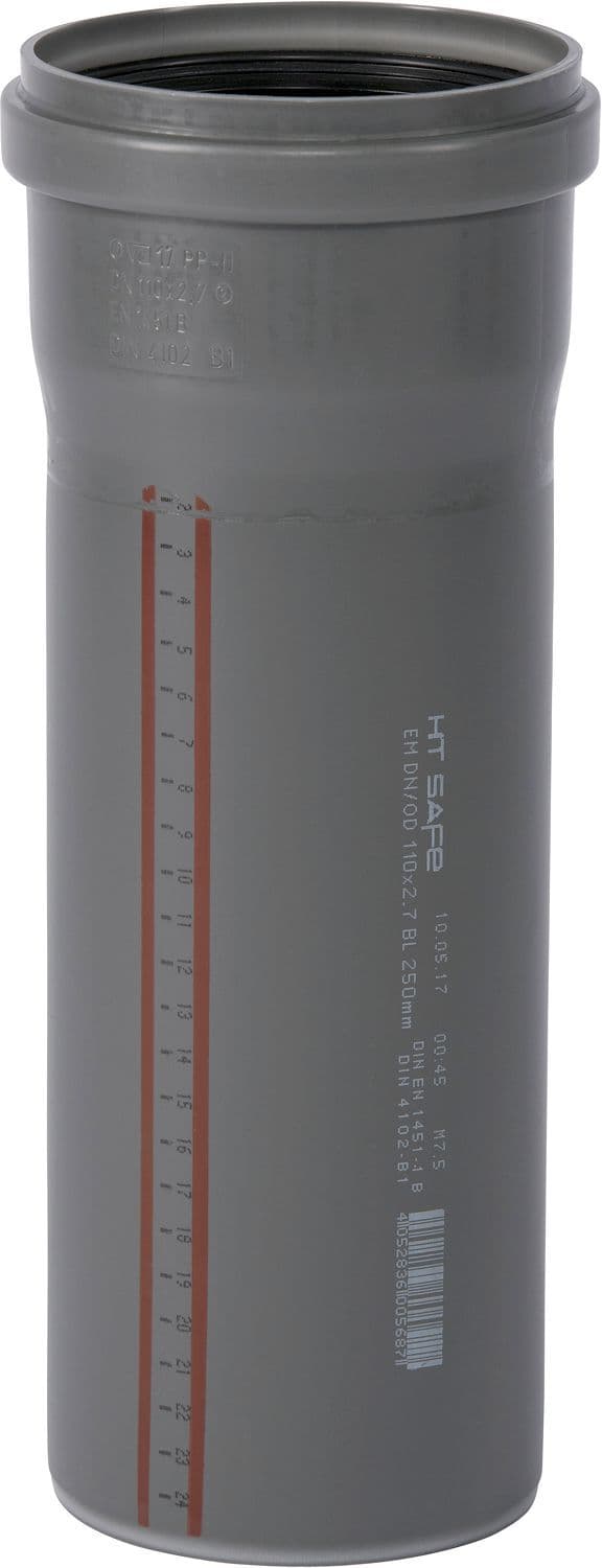 TUBE 110MM 0,25M MANCH.PP HT-SAFE OSTENDORF vue 1