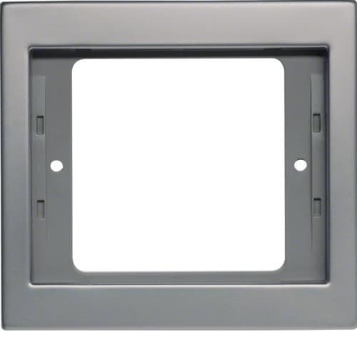 Plaque de recouvrement 1 poste Berker K.5 Inox vue 1