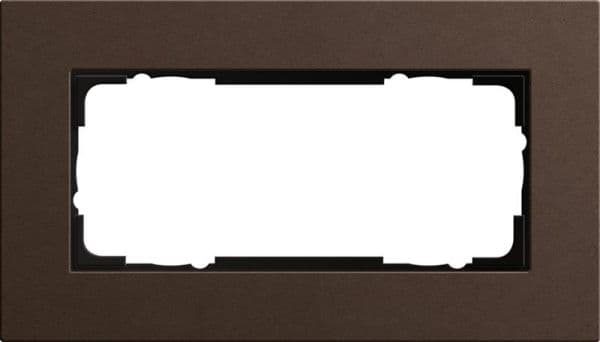 Cadre de finition Gira Esprit Brun foncé linoléum-multiplex Brun foncé produit naturel. Des vue 1