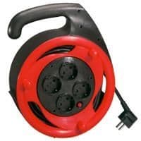 Enrouleur domestique 4 x (2 pôles + T) 10 / 16A 250V - 15m - 3G 1.5mm² vue 1