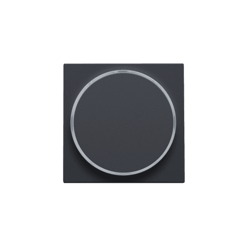Set de finition avec anneau transparent sans symbole pour bouton-poussoir 6 A avec LED couleur ambre avec culot E10, couleur anthracite coated vue 1