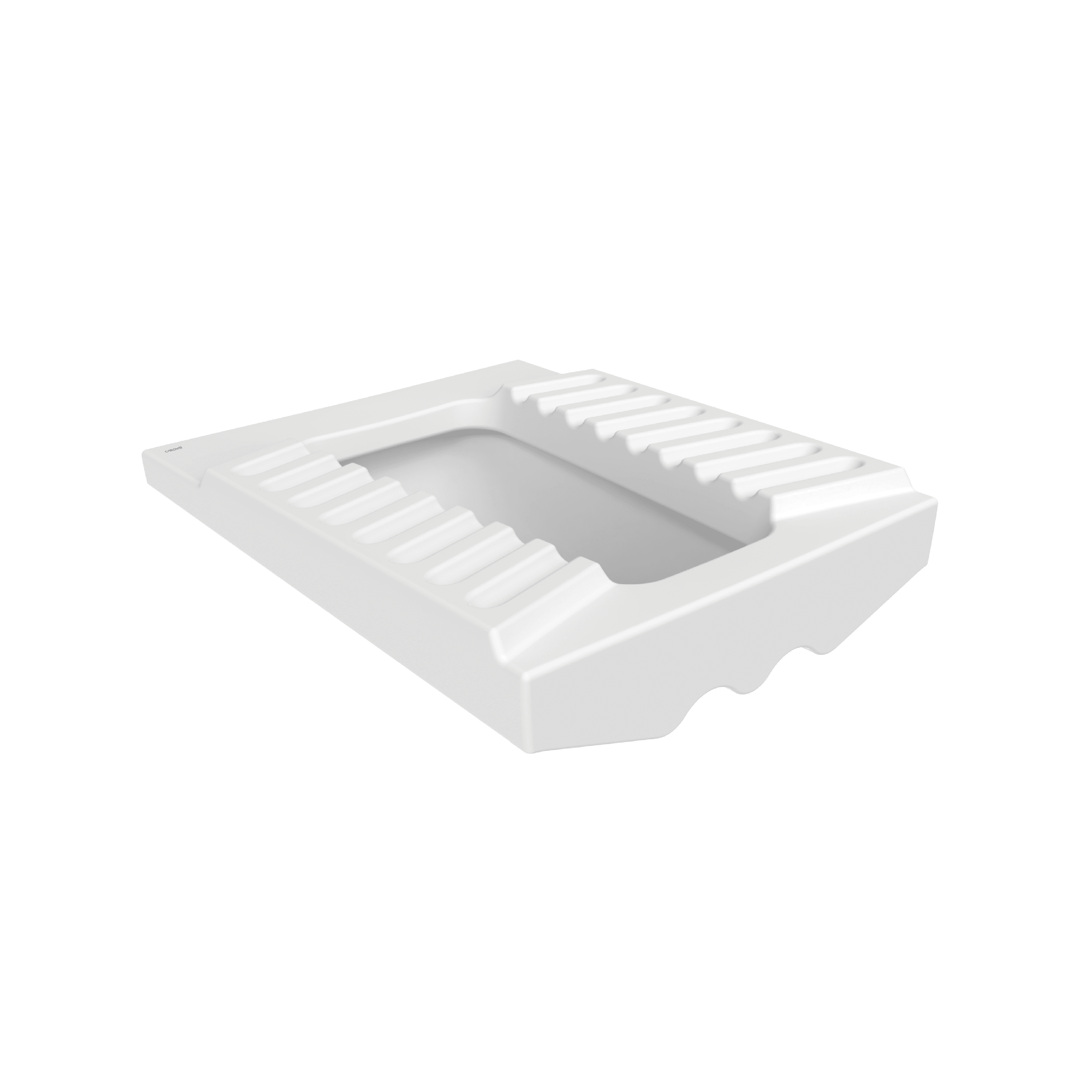 CREAVIT WC SQUAT - WC AU SOL - BORD FERMÉ - 48,5X20X58,5 CM - BLANC BRILLANT vue 1
