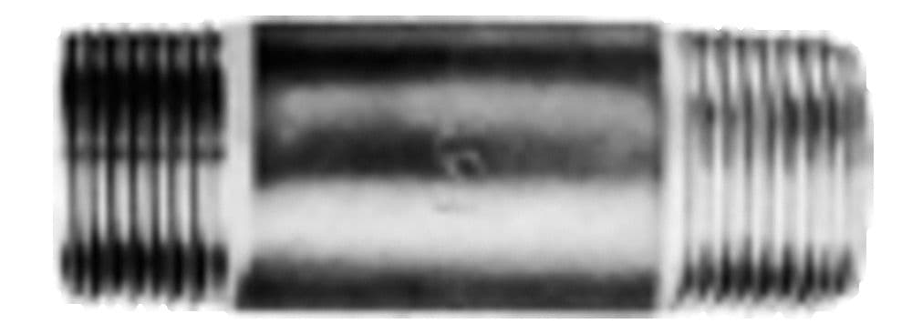 Mamelon en tube noir 1/2"MM 5 cm vue 1