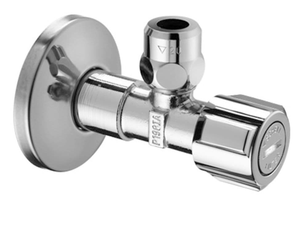 Schell robinet d'équerre laiton chromé 1/2" vue 1