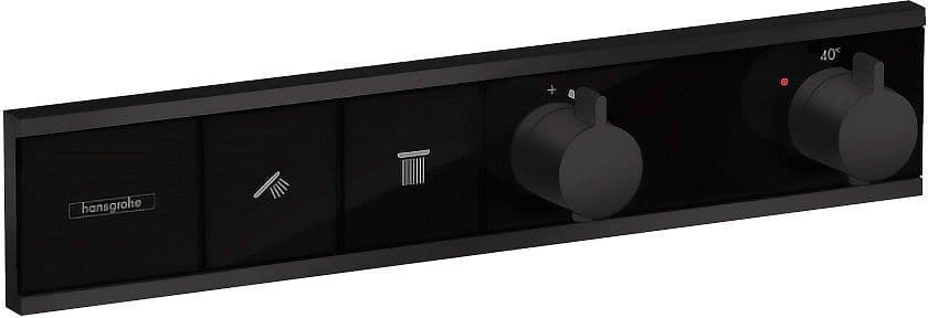 SET DE FINITION THERMOSTAT POUR 2 SYSTEME RAINSELECT HG NOIR MAT vue 1