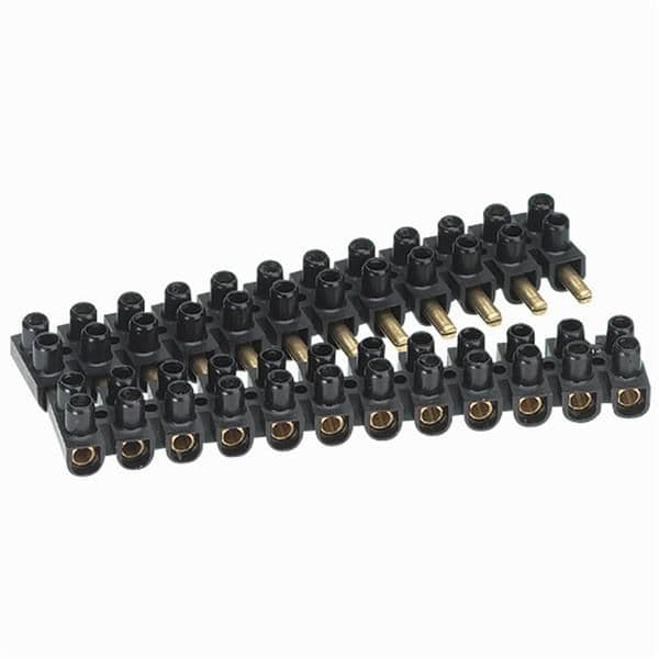 Barrette Suprem à broches capacité 10mm² - 25A maxi - Noir vue 1