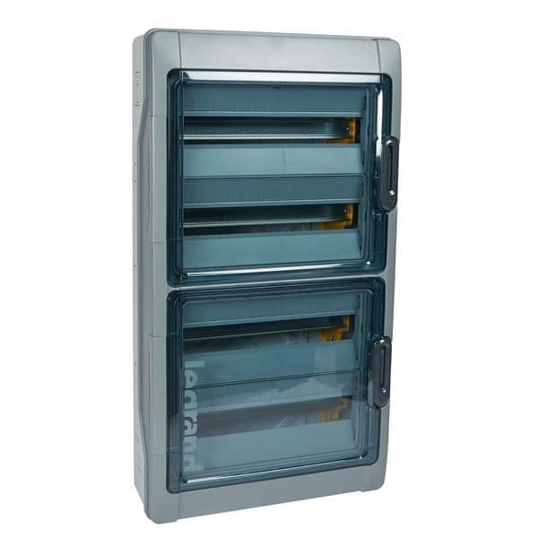 Coffret étanche 4 x 18 modules avec bornier - IP65 - Plexo vue 1