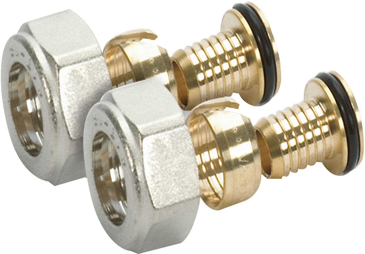 JEU (2 P) DE RACCORDS A COMPRESSION VPE M24-16X2 VIEUX vue 1
