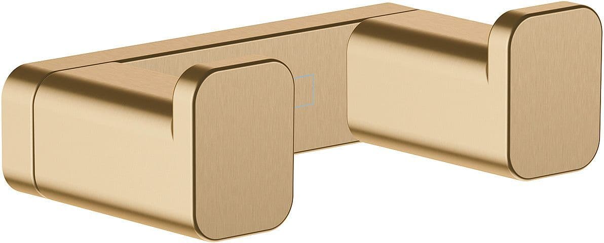 PORTE-MANTEAU DOUBLE ADDSTORIS Q HANSGROHE BRUSHED BRONZE vue 1