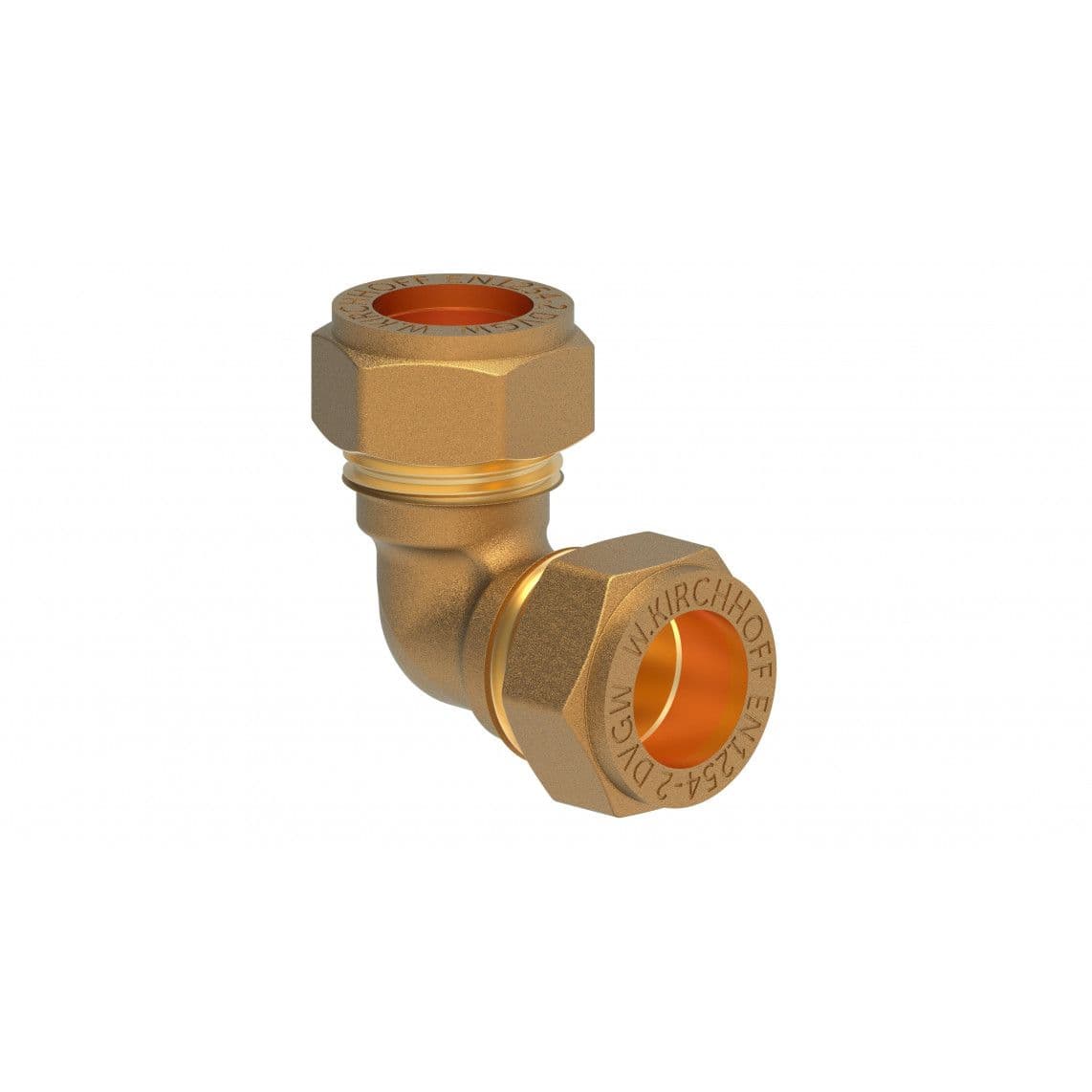 989451417 LT coude 90°, vierge, 22 mm, raccord à serrer pour tube en cuivre vue 1