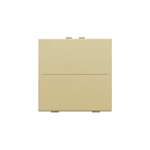 Touche simple pour interrupteur sans fil ou bouton-poussoir à deux boutons de commande, couleur gold coated vue 1