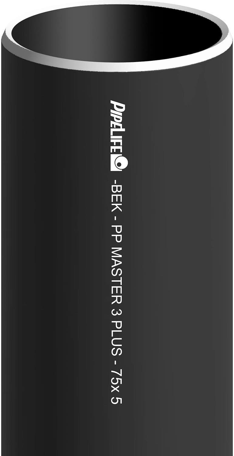 TUBE PP 75MM NOIR LONGUEUR 5M vue 1