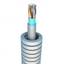 Tube précâblé FTP cat6 diamètre 16mm full Lsoh en rouleau de 100m classe CPR: DCA s2d2a2 vue 1