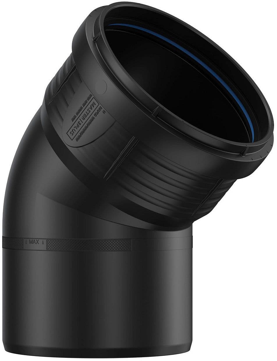COUDE PP 45°MF 110MM NOIR vue 1