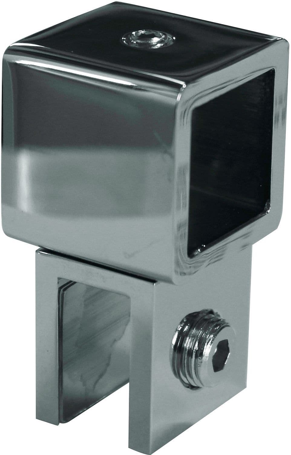 STABILISATION ATTACHE VERRE PASPARTOE CHROME vue 1