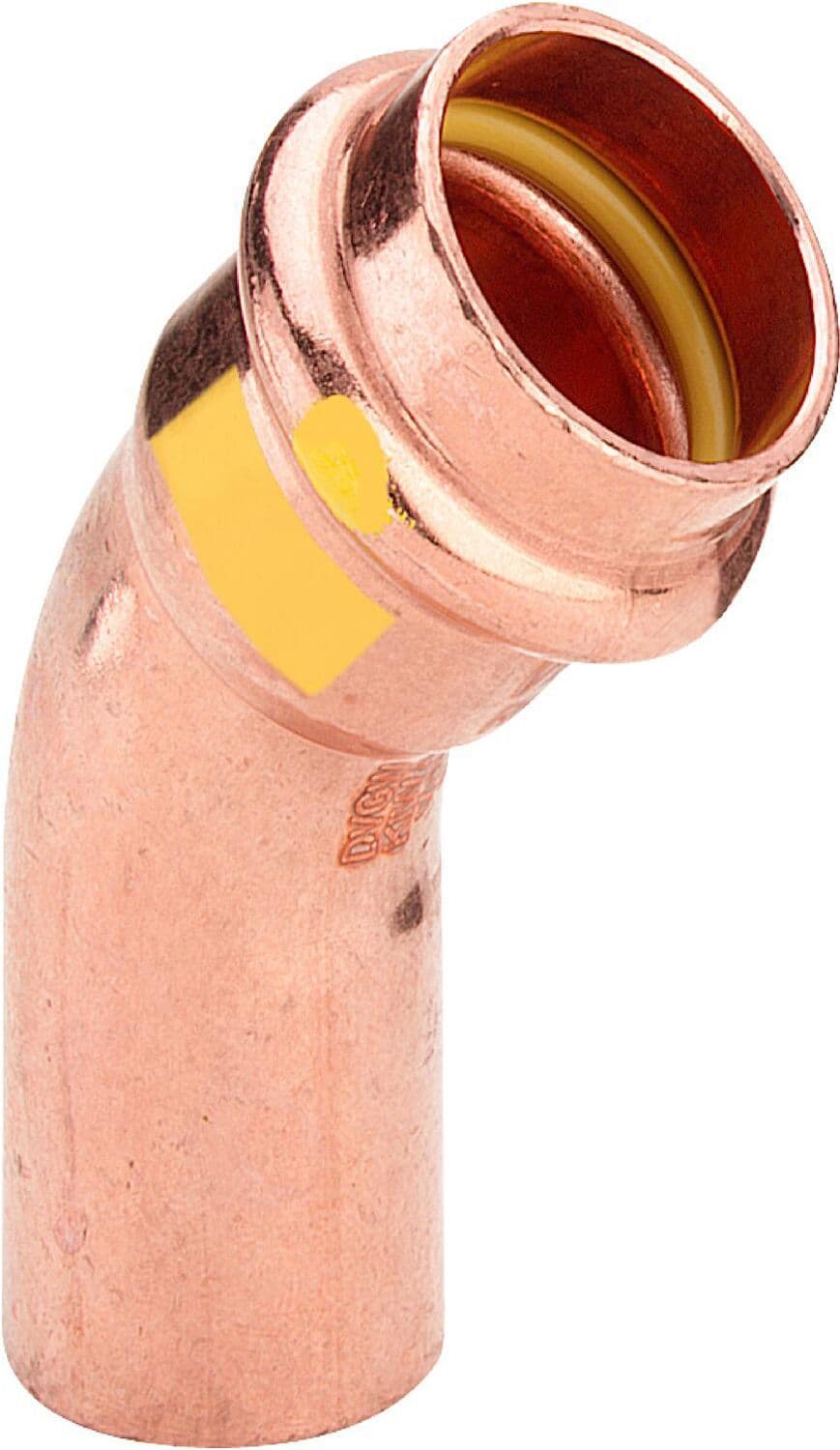 COUDE 45°MF 18MM PROFIPRESS GAZ VIEGA vue 1