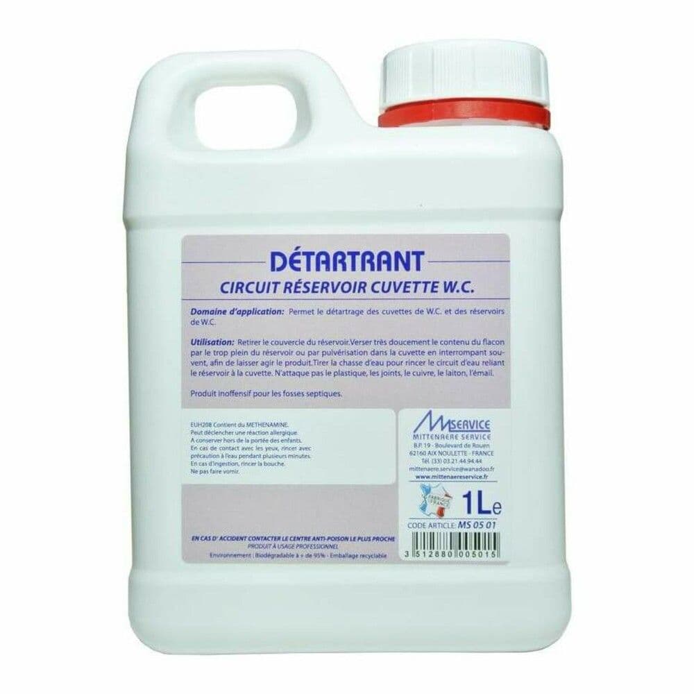 Mittenaere détartrant pour circuit réservoir de cuvette 1L vue 1