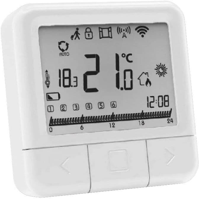 THERMOSTAT WIFI ECO DESIGN BLANC vue 1