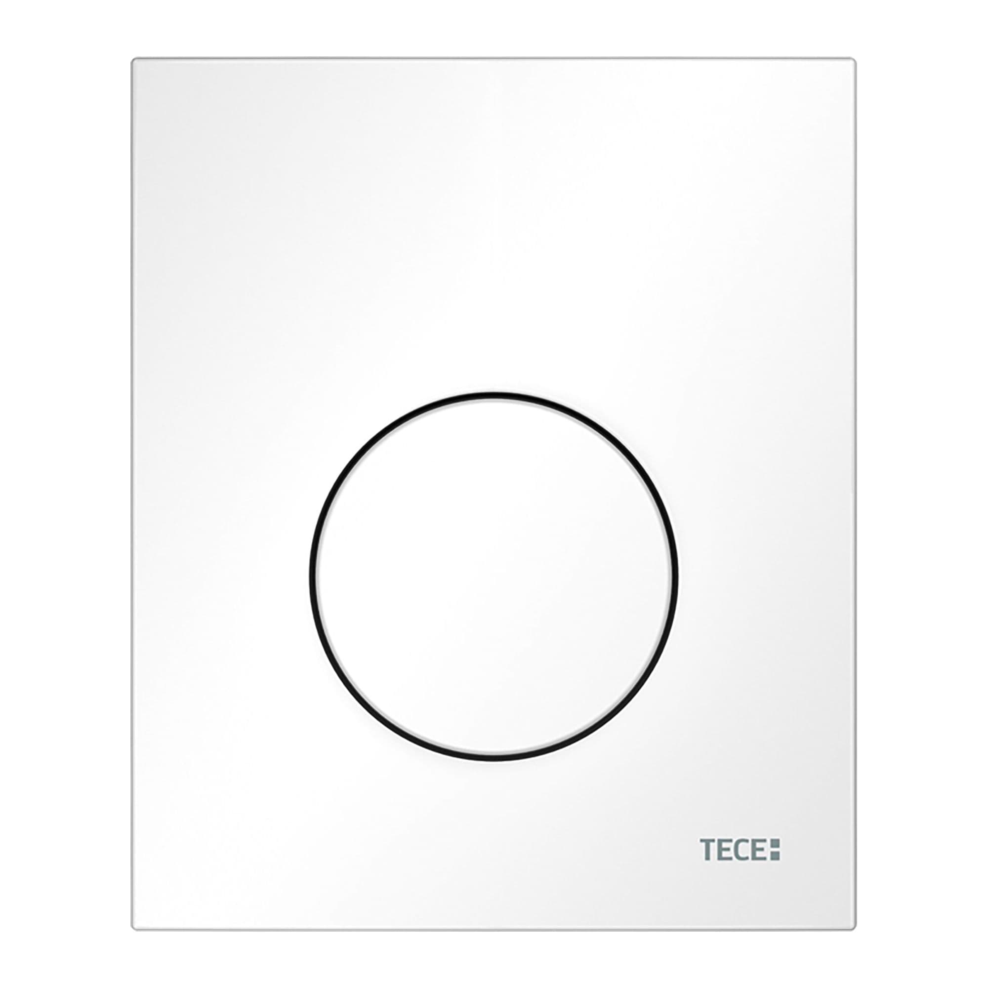 TECELOOP - PLAQUE DE DÉCLENCHEMENT URINOIR - CARTOUCHE INCLUSE - PLASTIQUE - BLANC BRILLANT vue 1