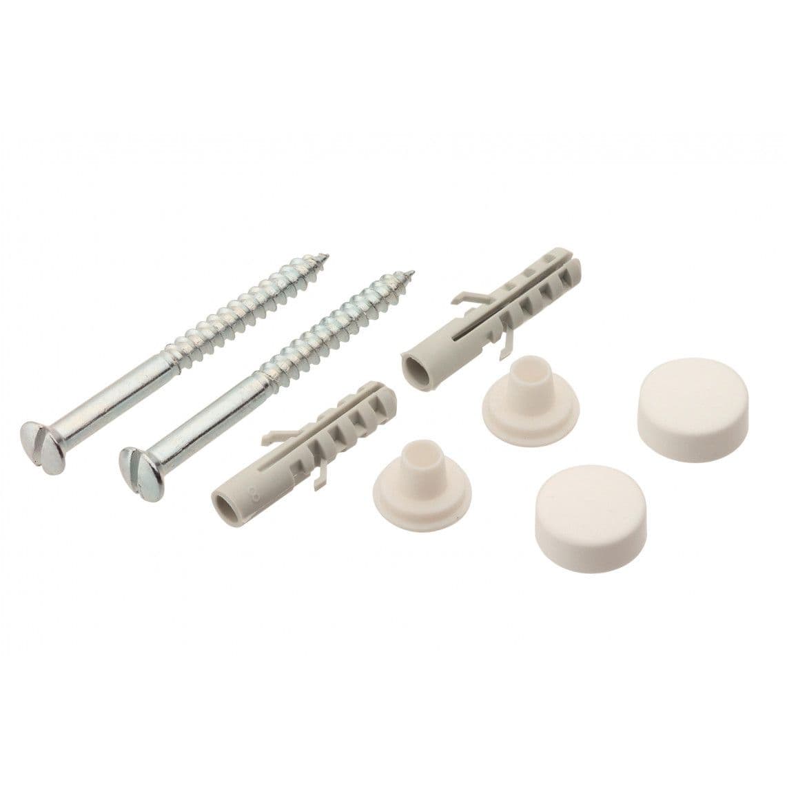 988460048 Kit de fixation pour WC au sol/tablette Tête bombée, blanc, M6 x 70 mm vue 1