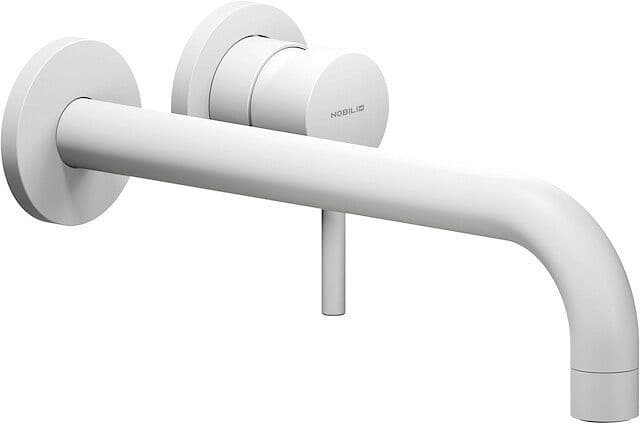 SET DE FINITION MITIGEUR LAVABO LIVE NOBILI 250MM BLANC MAT vue 1