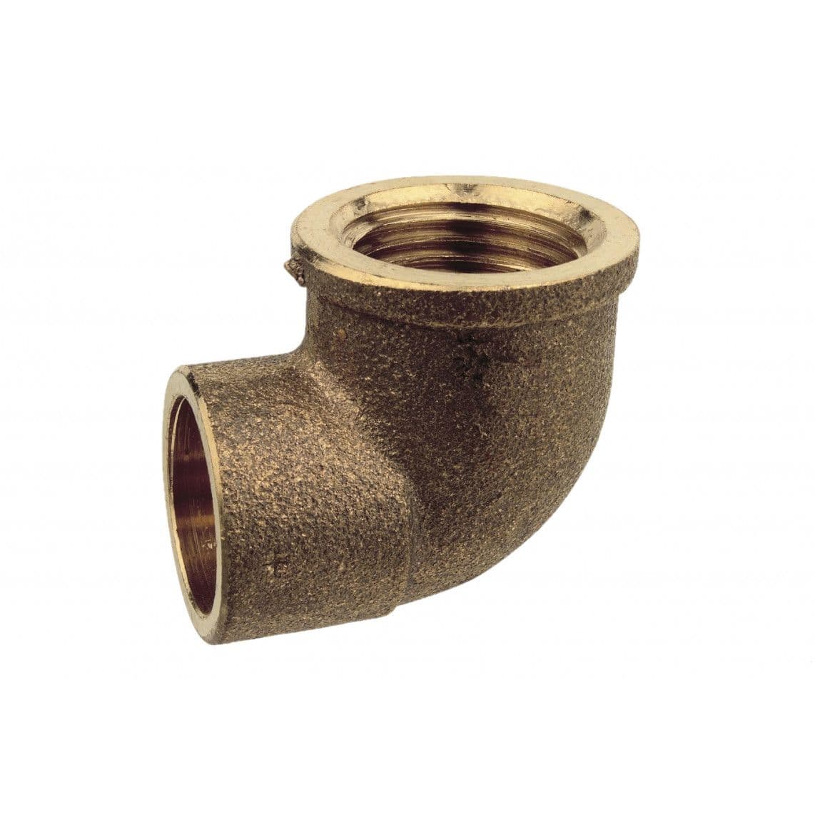 989231017 BR coude 90°, vierge, 15 mm x 1/2" F, 1 manchon (4090g) vue 1