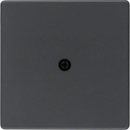 Enjoliveur pour sortie de câble Berker Q.1 / Q.3 Anthracite, Velours vue 1