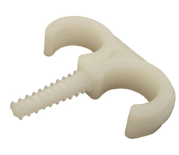 Clips cheville en PVC - double 2 x 19 - 22mm vue 1