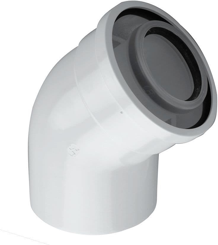 COUDE CONCENTRIQUE 45° 60/100 BOSCH vue 1