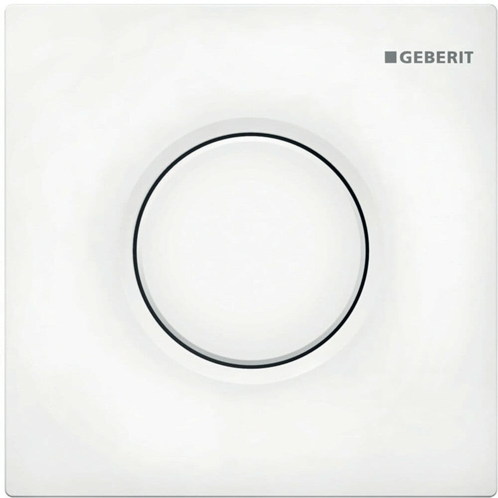 Geberit commande d'urinoir avec déclenchement pneumatique du rinçage blanc vue 1