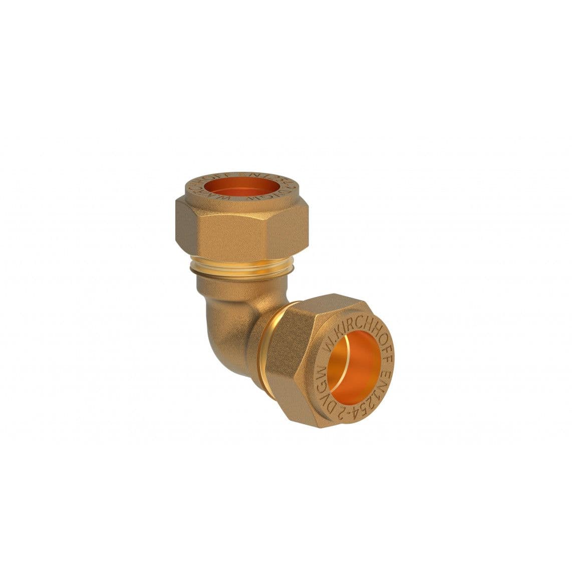989451217 LT coude 90°, vierge, 15 mm, raccord à serrer pour tube en cuivre, vue 1