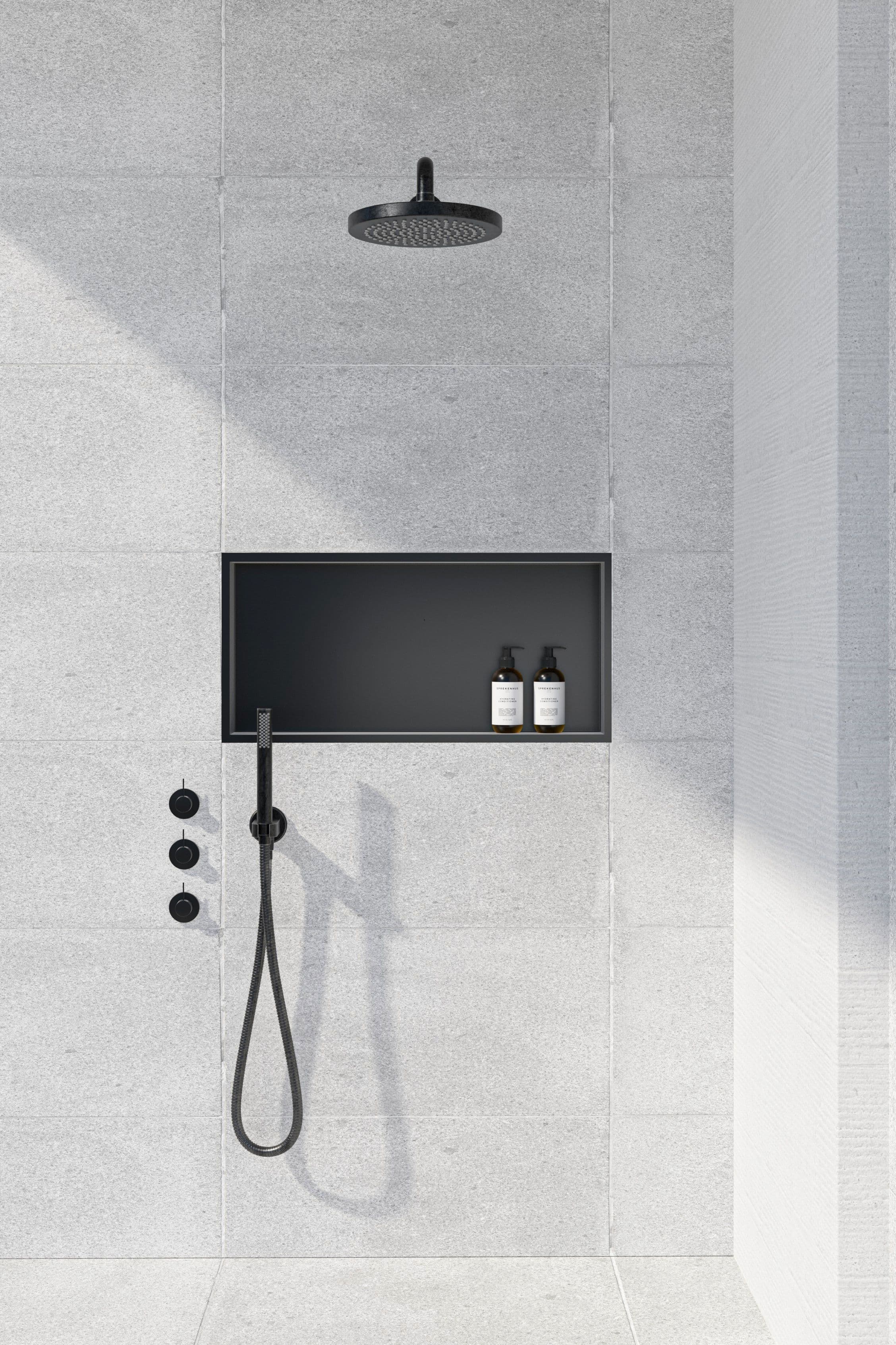 ALONI NICHE ENCASTRÉE (300X600X70MM) - NOIR MAT vue 1