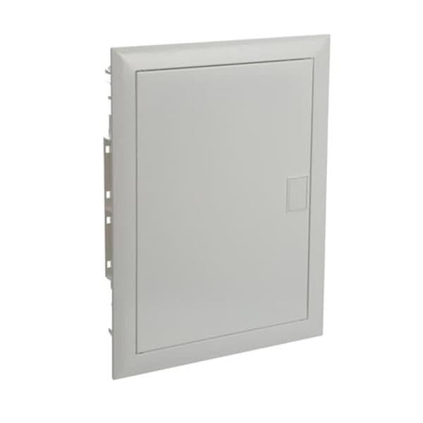 UK600 coffret encastré de 2 rangées soit 28 modules avec porte pleine vue 1