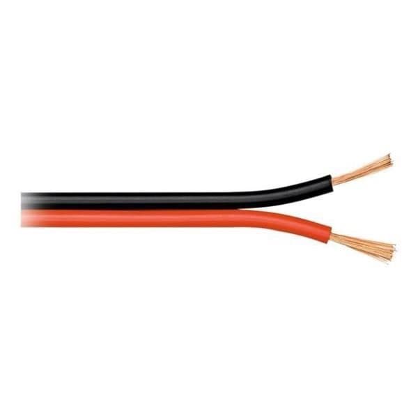 Câble pour haut parleur 2 x 0.75 Rouge Noir Lsoh bobine 500m classe CPR: ECA vue 1