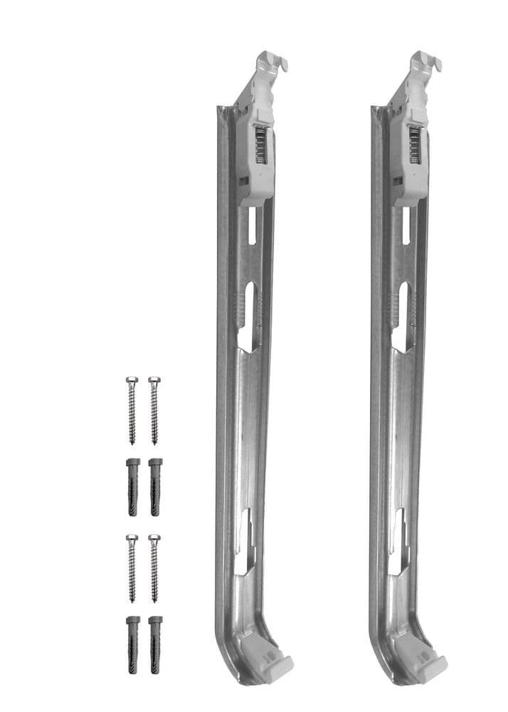 Henrad jeu 2 consoles radiateurs panneaux Henrad sans pattes fixation H500mm vue 1