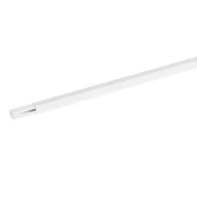 Moulure DLP section 16 x 16mm Blanc Ral 9003 - longueur 2,1m sans film de protection vue 1