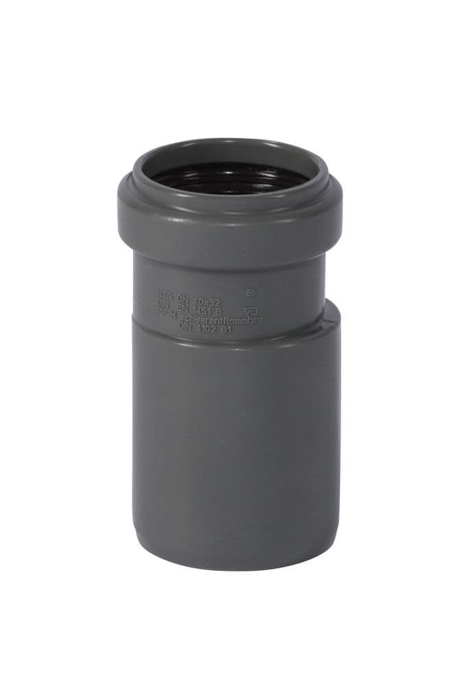 Ostendorf Kunststoffe HT-Safe R manchon réduit excentrique PP D 50/40 mm gris vue 1