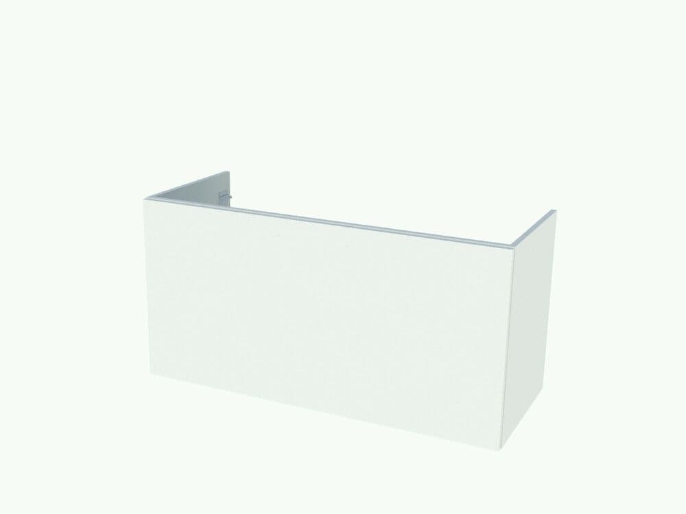 intro Now 45 sous-meuble B800xD455xH500mm 1tiroir blanc vue 1