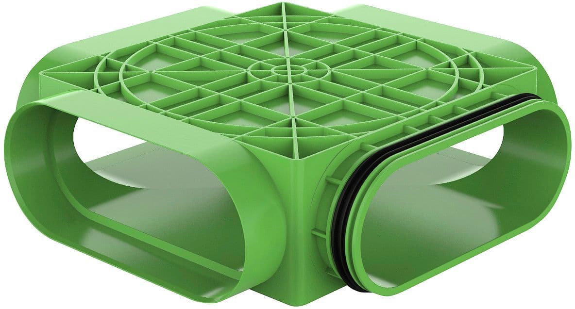 PLENUM POUR SOL ET PLAFOND 3XOVAL(F) + 1XOVAL(M) DUCOFLEX vue 1