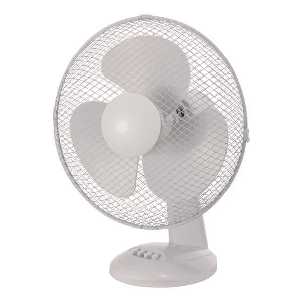 Ventilateur de table Blanc diamètre 34 40W vue 1