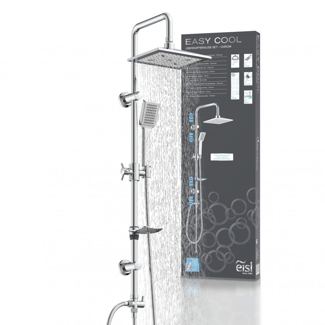 DX12007 EASY COOL Set douche de pluie, chromé vue 1
