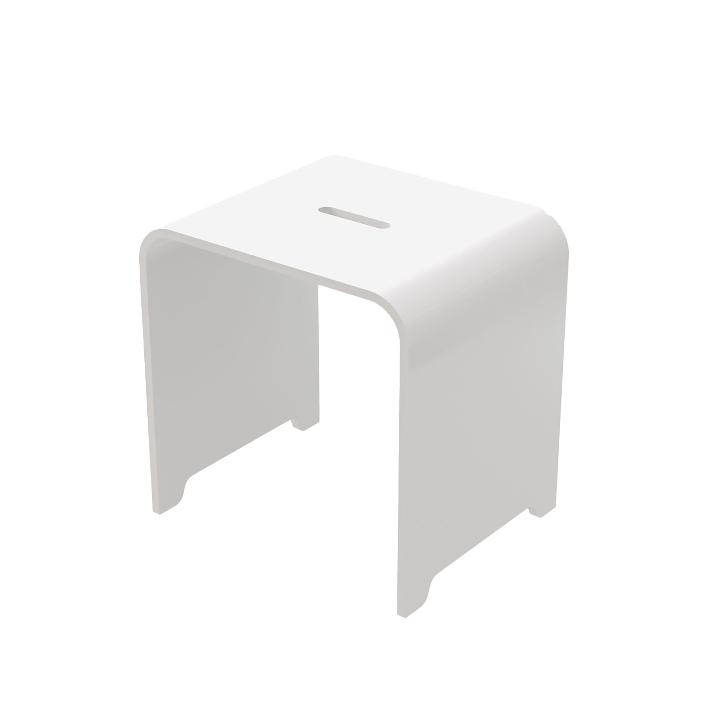 SOLID TABOURET (31X38X38CM) - BLANC vue 1