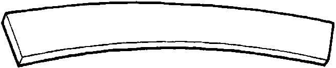 JOINT CUIR BANDES COUDEES 32CM vue 1