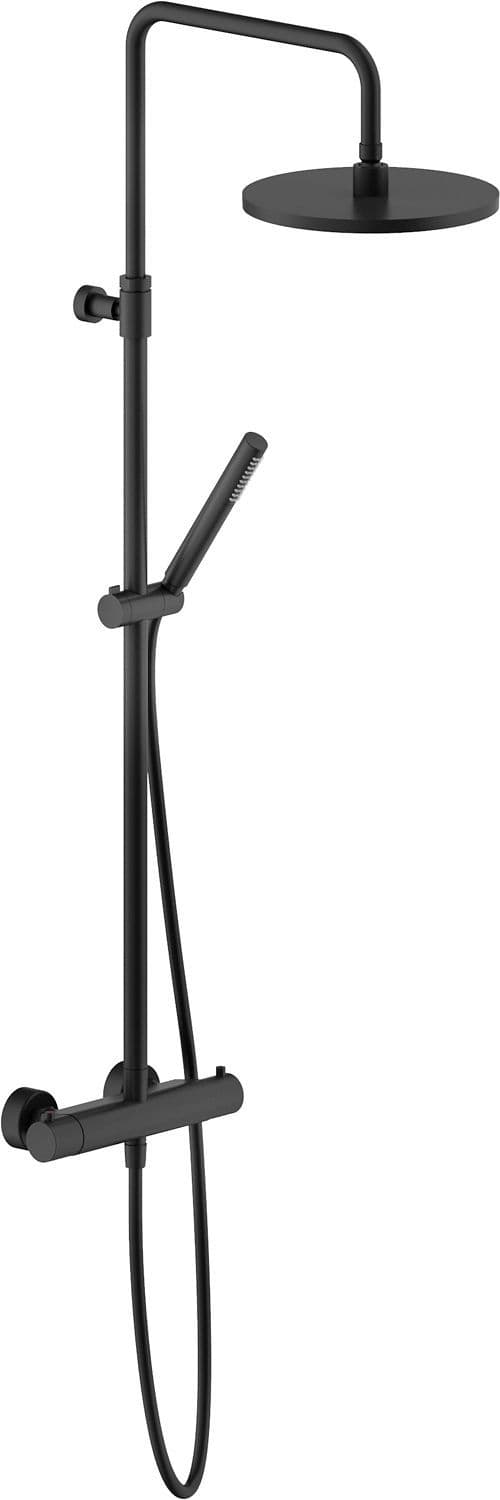 COLONNE DE DOUCHE +THERMOSTAT TONDA 25CM ECO 9L/MIN NOIR MAT vue 1